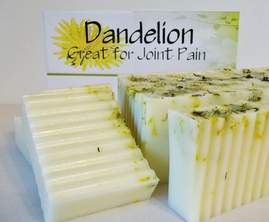 All Natural Wildharvested Dandelion Soap-dandelion soap, facial soap, natural soap oil infused soap, dandelion infused soap